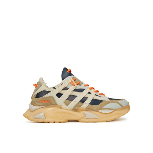Guess Sneakersy FMJBEL LEA12 Beżowy ze sklepu MODIVO w kategorii Buty sportowe męskie - zdjęcie 182638412