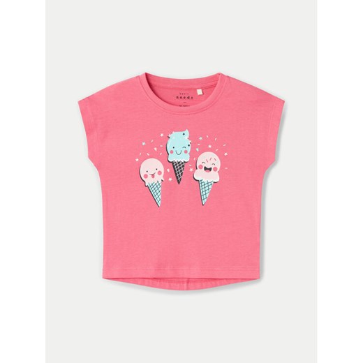 NAME IT T-Shirt Vigea 13228175 Różowy Regular Fit ze sklepu MODIVO w kategorii Bluzki dziewczęce - zdjęcie 182638452