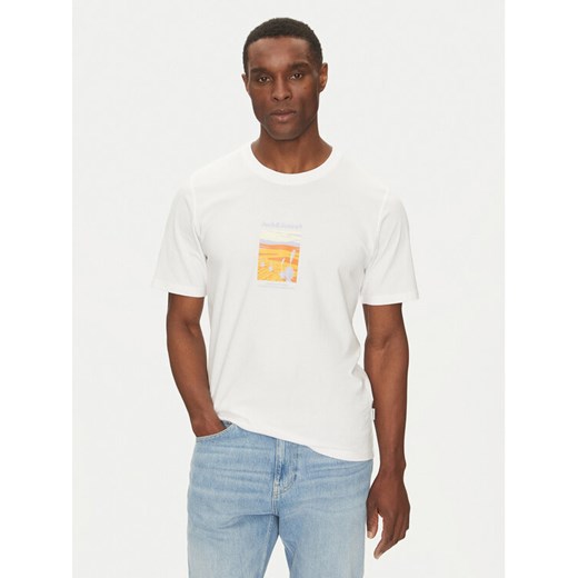 Jack&Jones T-Shirt Split Graphic 12273000 Biały Regular Fit ze sklepu MODIVO w kategorii T-shirty męskie - zdjęcie 182638472