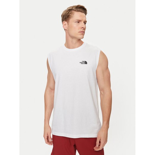 The North Face Tank top Simple Dome NF0A87R3 Biały Regular Fit The North Face L MODIVO