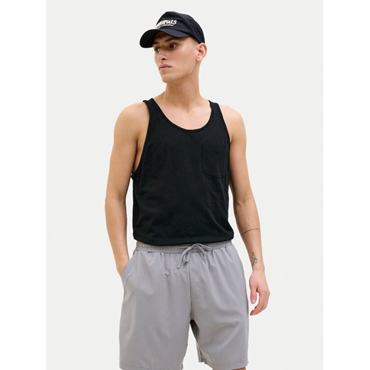 Jack&Jones Tank top Varenna 12273165 Czarny Regular Fit ze sklepu MODIVO w kategorii T-shirty męskie - zdjęcie 182638621
