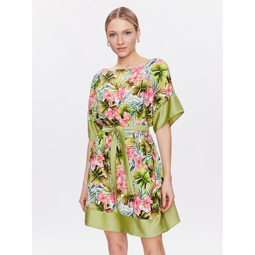 Liu Jo Beachwear Sukienka plażowa VA3141 T3347 Zielony Relaxed Fit ze sklepu MODIVO w kategorii Odzież plażowa - zdjęcie 182638642