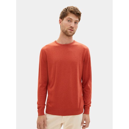 Tom Tailor Sweter 1027661 Czerwony Regular Fit ze sklepu MODIVO w kategorii Swetry męskie - zdjęcie 182638650