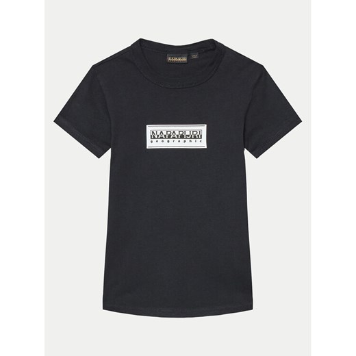 Napapijri T-Shirt S-Chamois NP0A4HYL M Czarny Regular Fit ze sklepu MODIVO w kategorii T-shirty chłopięce - zdjęcie 182638663