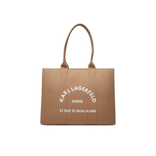 KARL LAGERFELD Torebka A1W50009 Brązowy ze sklepu MODIVO w kategorii Torby Shopper bag - zdjęcie 182638794