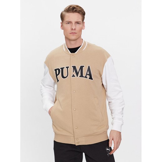 Puma Bluza Squad 678971 Beżowy Regular Fit ze sklepu MODIVO w kategorii Bluzy męskie - zdjęcie 182638804