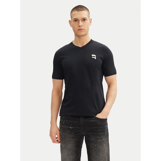 KARL LAGERFELD T-Shirt 755021 552224 Granatowy Regular Fit ze sklepu MODIVO w kategorii T-shirty męskie - zdjęcie 182638883