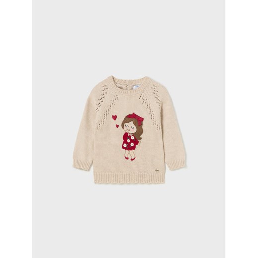 Mayoral Sweter 2.309 Beżowy Regular Fit ze sklepu MODIVO w kategorii Swetry dziewczęce - zdjęcie 182638981
