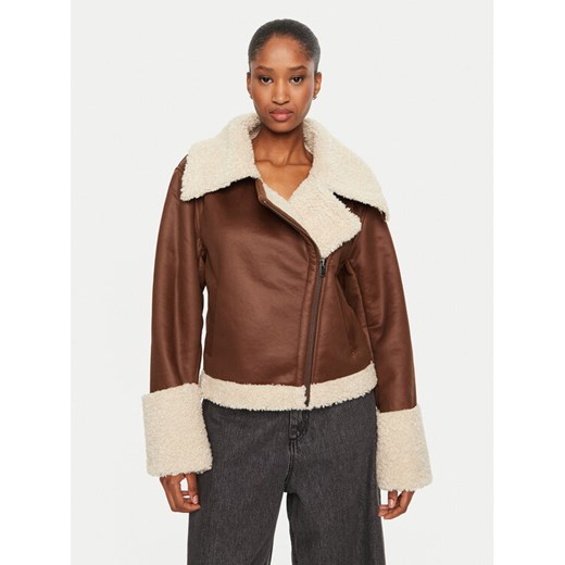 BARDOT Kożuch Finn 59543JB1 Brązowy Regular Fit ze sklepu MODIVO w kategorii Kożuchy - zdjęcie 182639031