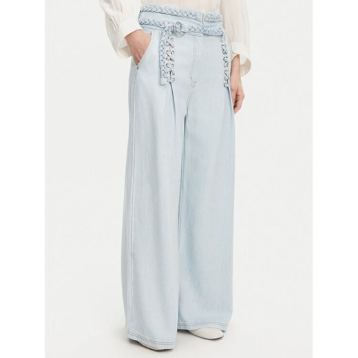 Munthe Jeansy Fedumo 251140825110 Błękitny Wide Leg ze sklepu MODIVO w kategorii Jeansy damskie - zdjęcie 182639063