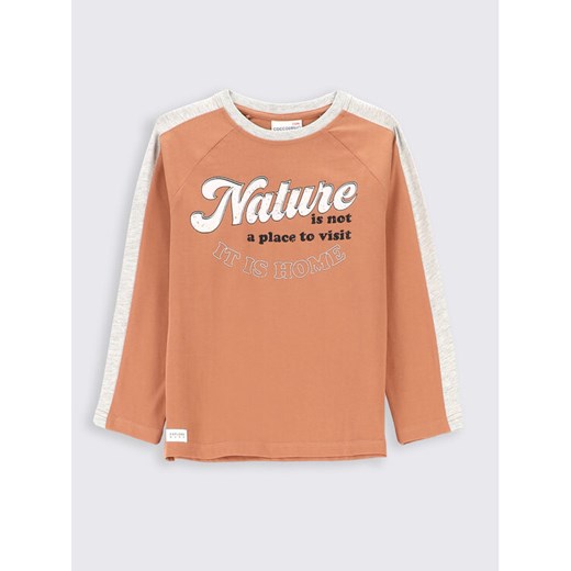 Coccodrillo Bluzka ZC2143102FOK Brązowy Regular Fit ze sklepu MODIVO w kategorii T-shirty chłopięce - zdjęcie 182639093