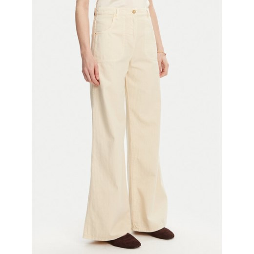 Luisa Spagnoli Jeansy Ali 541943 Beżowy Flare Fit ze sklepu MODIVO w kategorii Jeansy damskie - zdjęcie 182639132