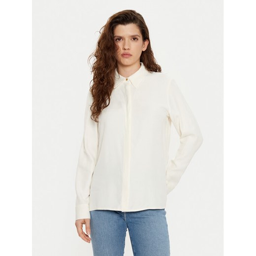 Tommy Hilfiger Koszula WW0WW44045 Beżowy Regular Fit ze sklepu MODIVO w kategorii Koszule damskie - zdjęcie 182639374
