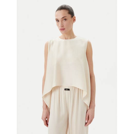 Eleh Bluzka ESS250048 Écru Regular Fit ze sklepu MODIVO w kategorii Bluzki damskie - zdjęcie 182639392