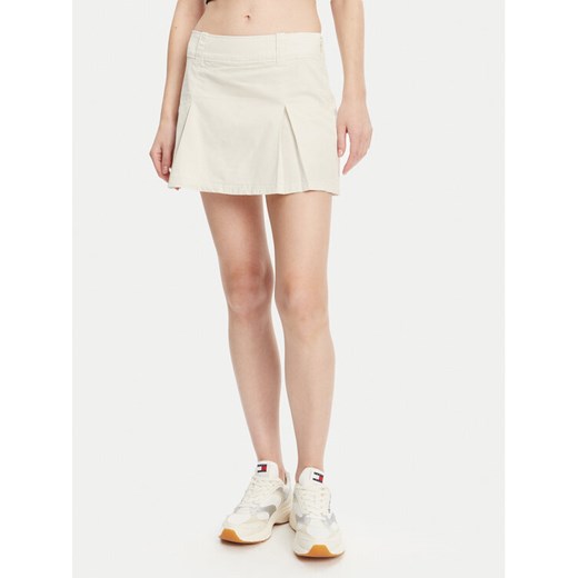 Calvin Klein Jeans Spódnica mini J20J225215 Beżowy Regular Fit ze sklepu MODIVO w kategorii Spódnice - zdjęcie 182639414