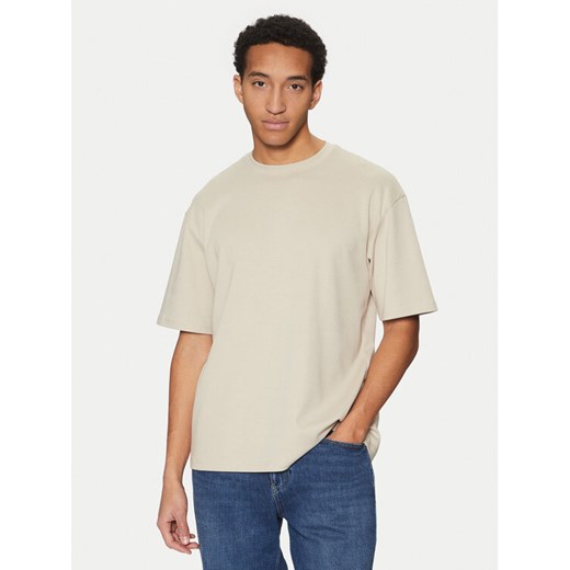 Only & Sons T-Shirt Caspian 22031940 Beżowy Authentic Fit ze sklepu MODIVO w kategorii T-shirty męskie - zdjęcie 182639443