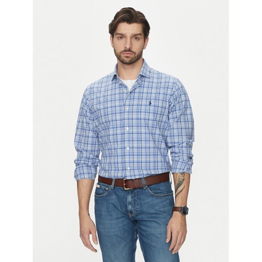 Polo Ralph Lauren Koszula 710966474001 Niebieski Classic Fit ze sklepu MODIVO w kategorii Koszule męskie - zdjęcie 182639634