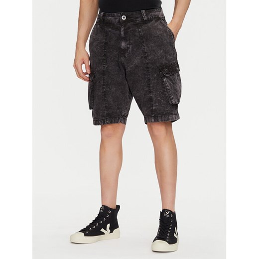 Alpha Industries Szorty jeansowe Canvas Acid Short 156259 Czarny Regular Fit ze sklepu MODIVO w kategorii Spodenki męskie - zdjęcie 182639672