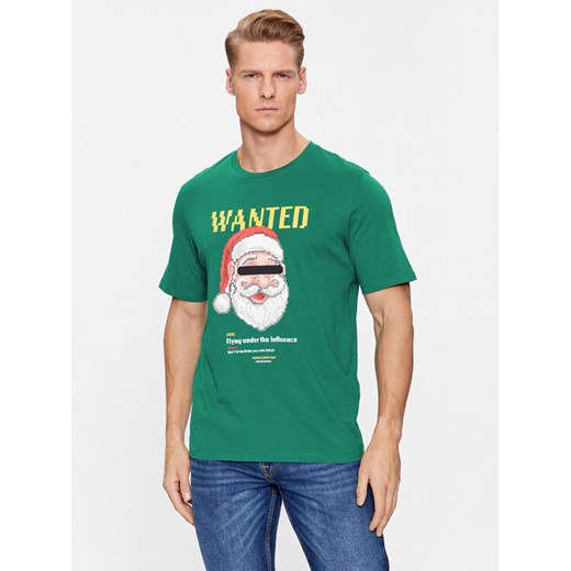 Jack&Jones T-Shirt 12246605 Zielony Standard Fit ze sklepu MODIVO w kategorii T-shirty męskie - zdjęcie 182639820