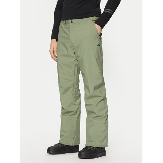 Quiksilver Spodnie narciarskie Estate EQYTP03146 Zielony Modern Fit ze sklepu MODIVO w kategorii Spodnie męskie - zdjęcie 182639830