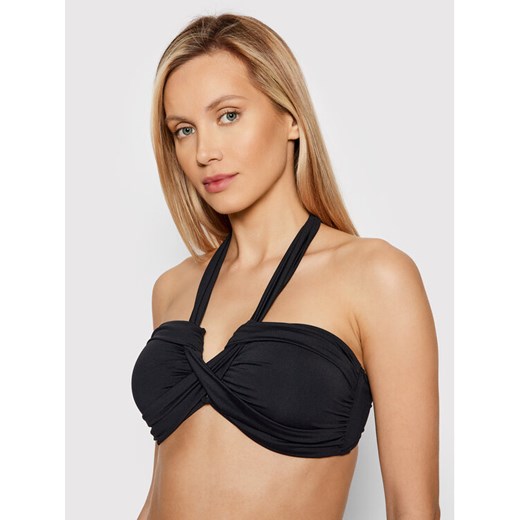 Seafolly Góra od bikini Halter 33816-942 Czarny ze sklepu MODIVO w kategorii Stroje kąpielowe - zdjęcie 182639880
