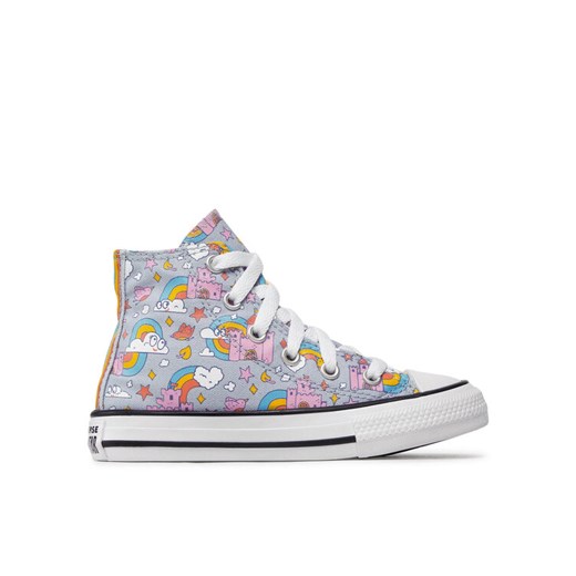 Converse Trampki Chuck Taylor All Star Rainbow Castles 372943C Niebieski ze sklepu MODIVO w kategorii Trampki dziecięce - zdjęcie 182639902