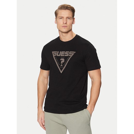 Guess T-Shirt Z5RI03 I3Z14 Czarny Regular Fit ze sklepu MODIVO w kategorii T-shirty męskie - zdjęcie 182639920