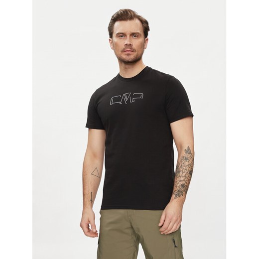 CMP T-Shirt 32D8147P Czarny Regular Fit 50 MODIVO
