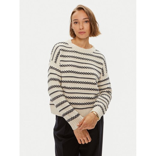 Weekend Max Mara Sweter Foster 2425366151 Beżowy Standard Fit ze sklepu MODIVO w kategorii Swetry damskie - zdjęcie 182639974