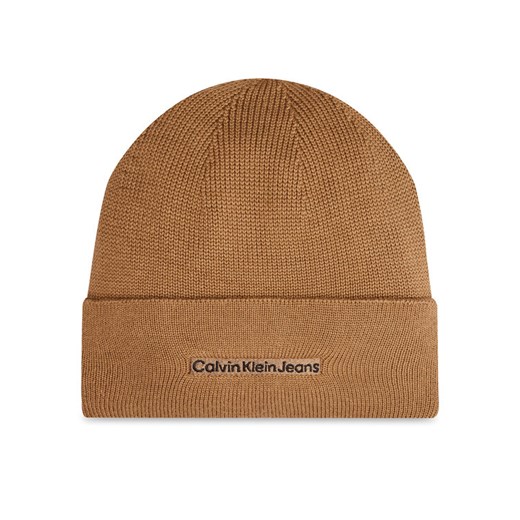 Calvin Klein Czapka Inst Embro K50K512452 Beżowy ze sklepu MODIVO w kategorii Czapki zimowe męskie - zdjęcie 182640034