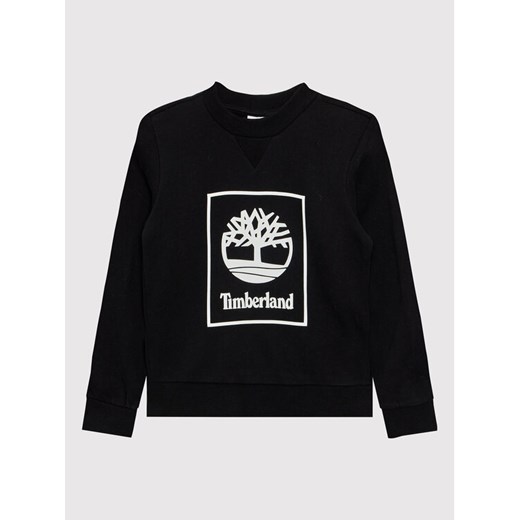 Timberland Bluza T25T58 S Czarny Regular Fit ze sklepu MODIVO w kategorii Bluzy chłopięce - zdjęcie 182640110