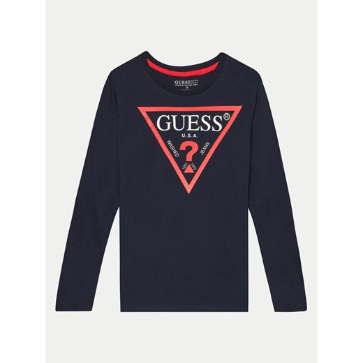 Guess Bluzka L84I29 K8HM0 Granatowy Regular Fit ze sklepu MODIVO w kategorii T-shirty chłopięce - zdjęcie 182640220