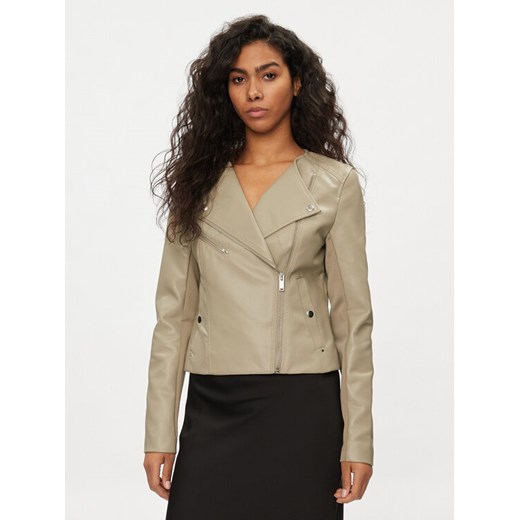 Vero Moda Kurtka z imitacji skóry Riley 10302441 Beżowy Slim Fit ze sklepu MODIVO w kategorii Kurtki damskie - zdjęcie 182640223
