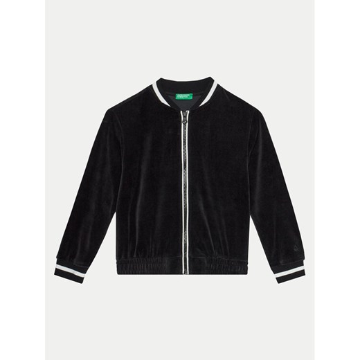 United Colors Of Benetton Bluza 3UK0C503W Czarny Regular Fit ze sklepu MODIVO w kategorii Bluzy chłopięce - zdjęcie 182640401