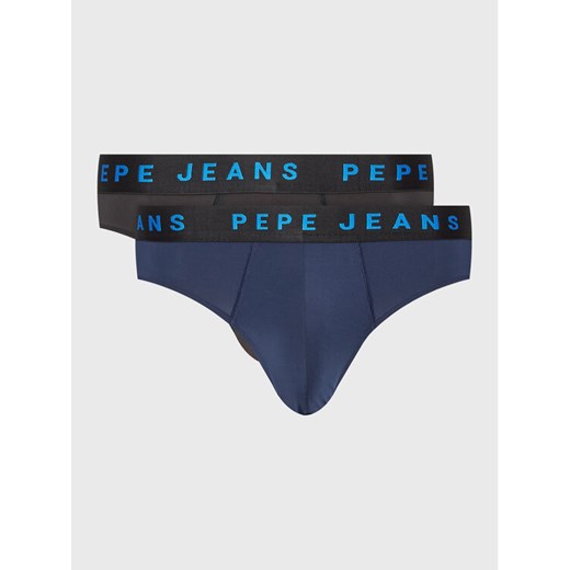 Pepe Jeans Slipy Logo Bf Lr 2P PMU10986 Granatowy ze sklepu MODIVO w kategorii Majtki męskie - zdjęcie 182640441