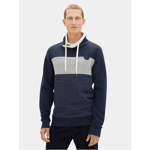 Tom Tailor Bluza 1037761 Granatowy Regular Fit ze sklepu MODIVO w kategorii Bluzy męskie - zdjęcie 182640494