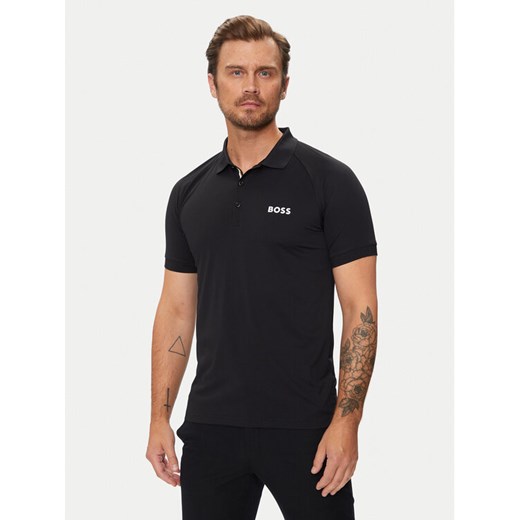 Boss Polo Patteo MB 15 50519853 Czarny Slim Fit ze sklepu MODIVO w kategorii T-shirty męskie - zdjęcie 182640513