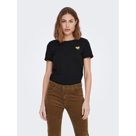 ONLY T-Shirt Kita 15244714 Czarny Regular Fit ze sklepu MODIVO w kategorii Bluzki damskie - zdjęcie 182640540