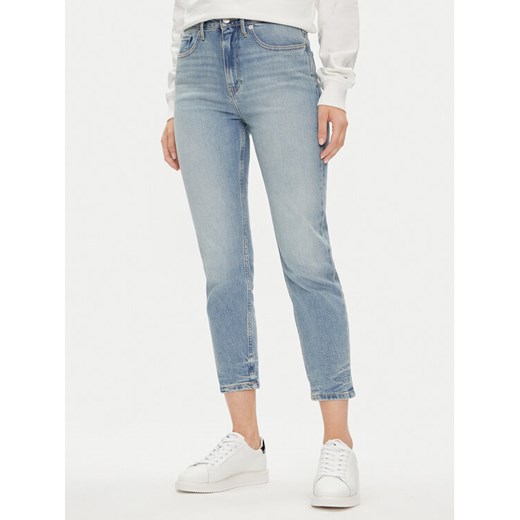 Tommy Hilfiger Jeansy WW0WW41316 Niebieski Slim Fit ze sklepu MODIVO w kategorii Jeansy damskie - zdjęcie 182640541