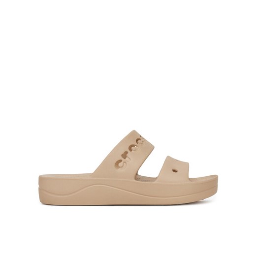 Crocs Klapki BAYA PLATFORM SANDAL 208188-212 Beżowy ze sklepu MODIVO w kategorii Klapki damskie - zdjęcie 182640572