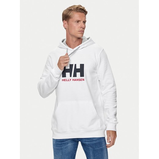 Helly Hansen Bluza Hh Logo 33977 Biały Regular Fit ze sklepu MODIVO w kategorii Bluzy męskie - zdjęcie 182640672