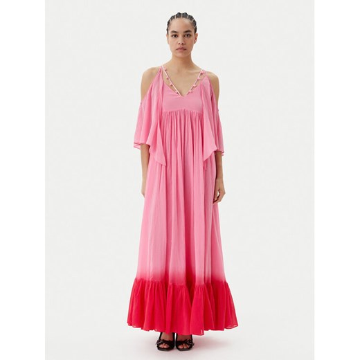 PINKO Sukienka letnia Io Canto Abito 104950 A2G4 Różowy Relaxed Fit ze sklepu MODIVO w kategorii Sukienki - zdjęcie 182640702