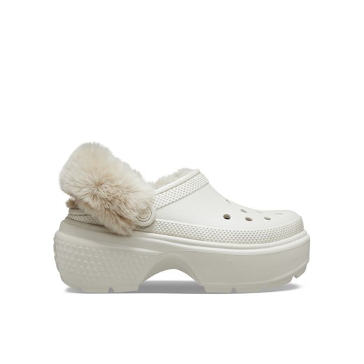 Crocs Klapki Stomp Lined Clog 208547 Beżowy ze sklepu MODIVO w kategorii Klapki męskie - zdjęcie 182640710