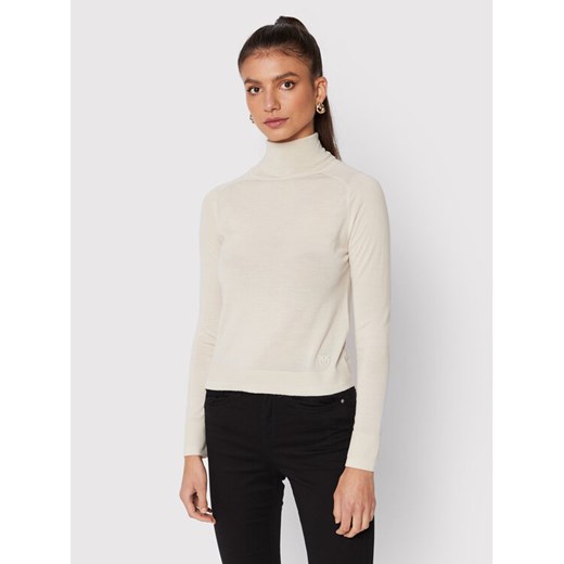 Pinko Golf Dolcevita 1G181Z A02M Beżowy Regular Fit ze sklepu MODIVO w kategorii Swetry damskie - zdjęcie 182640742