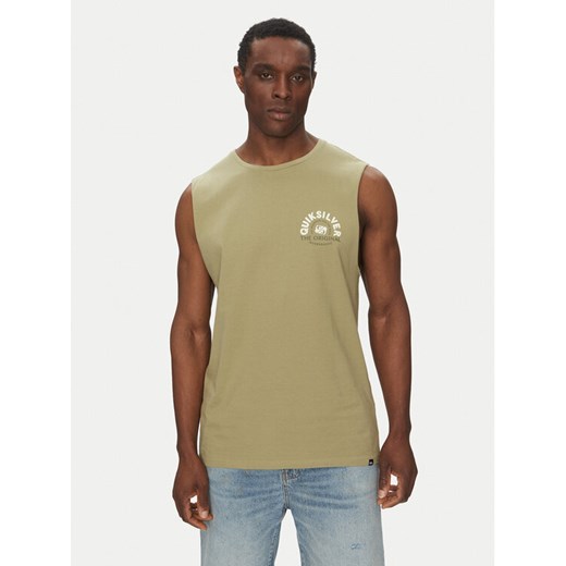Quiksilver Tank top EQYZT08029 Zielony Relaxed Fit ze sklepu MODIVO w kategorii T-shirty męskie - zdjęcie 182640760