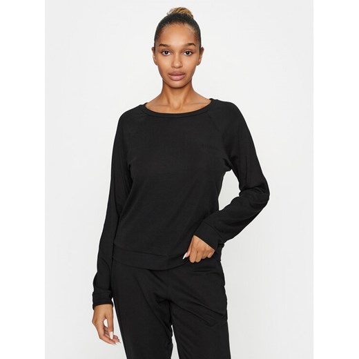 Calvin Klein Underwear Koszulka piżamowa 000QS7003E Czarny Regular Fit ze sklepu MODIVO w kategorii Piżamy damskie - zdjęcie 182640780