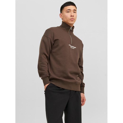 Jack&Jones Bluza Vesterbro 12241777 Brązowy Relaxed Fit ze sklepu MODIVO w kategorii Bluzy męskie - zdjęcie 182640794