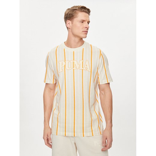 Puma T-Shirt Squad 678973 Écru Regular Fit ze sklepu MODIVO w kategorii T-shirty męskie - zdjęcie 182640860