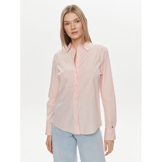 Tommy Hilfiger Koszula WW0WW43344 Różowy Regular Fit ze sklepu MODIVO w kategorii Koszule damskie - zdjęcie 182640864