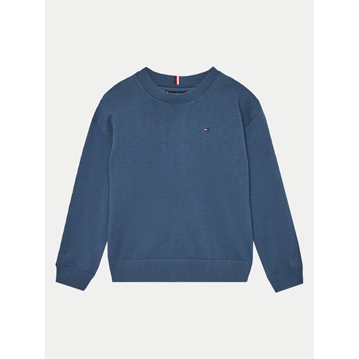 Tommy Hilfiger Sweter Essential KB0KB09296 Niebieski Regular Fit ze sklepu MODIVO w kategorii Swetry chłopięce - zdjęcie 182640921